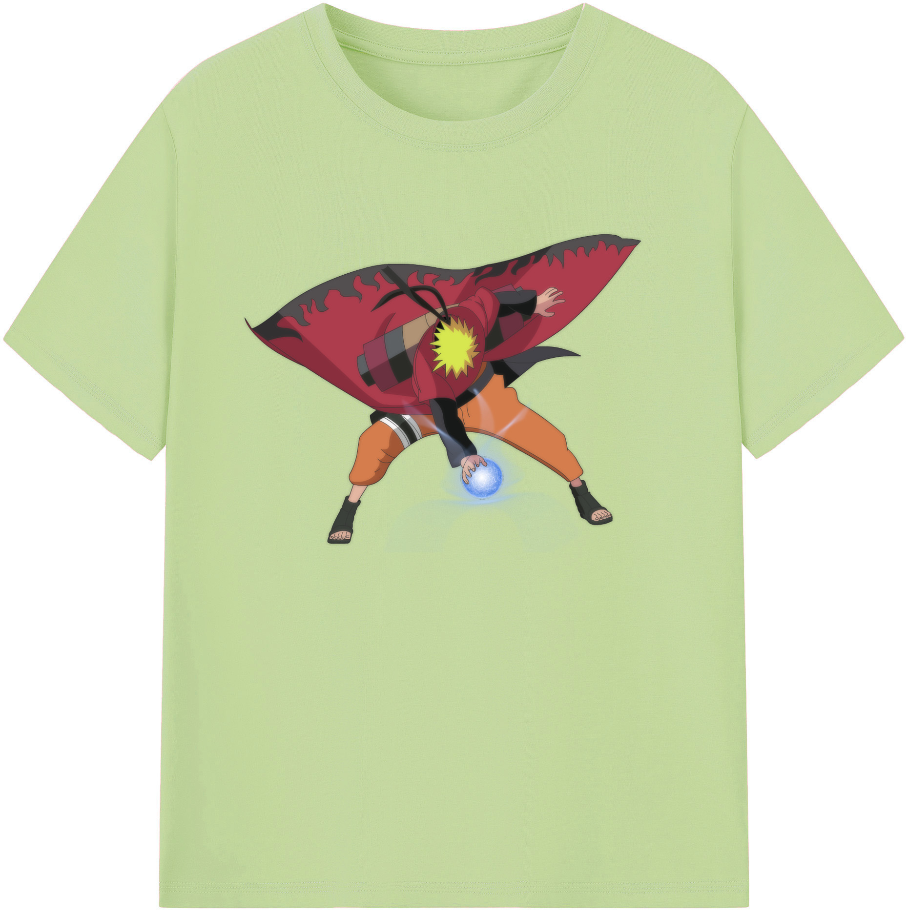 （画像用） NARUTO -ナルト- うずまき ナルト Uzumaki Naruto 綿100％半袖Tシャツ（フロントプリント）